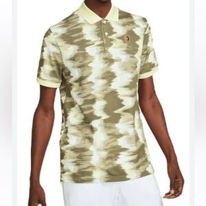 NIKE Men's Polo Print Slim-Fit Shirt,S,Green!NEW